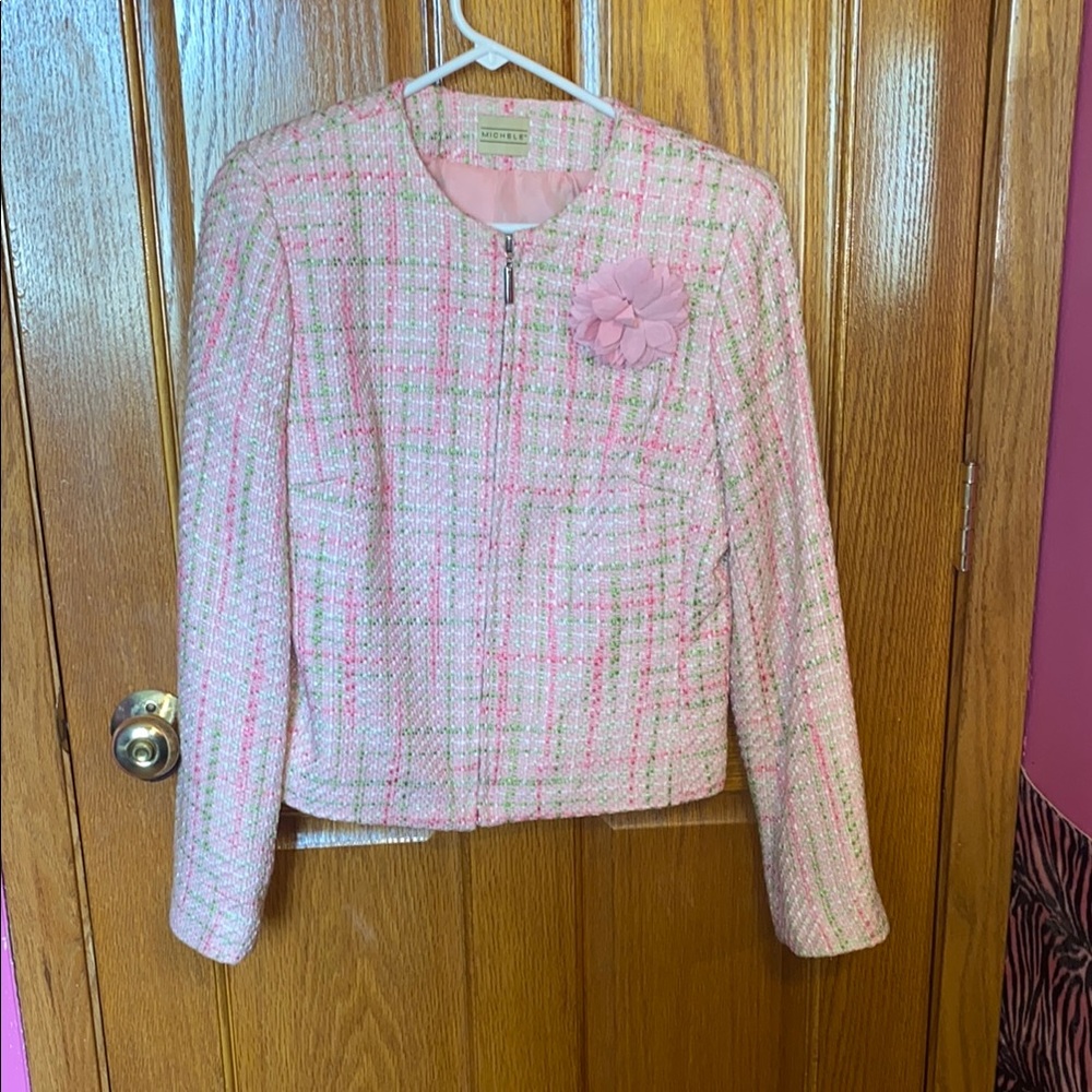 Michele Pink Blazer Suit Jacket